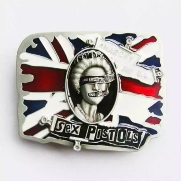 Belt Buckle Sex Pistols Punk Rock English Flag