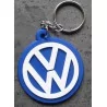 keychain VW logo blue and white Volkswagen plastic