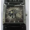 Watch Tiger Dial Square Black Strap Style Tattoo Rock