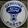 Plate ford v8 genuine parts 60cm tole deco garage usa loft