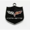 Pendant chevrolet corvette logo man woman rocker