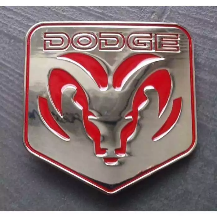 Belt Buckle Dodge Chrome Red Man Woman Mixed