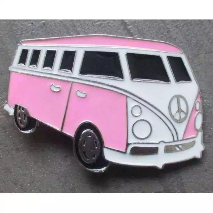 belt buckle VW combi split pink volkswagen type 2