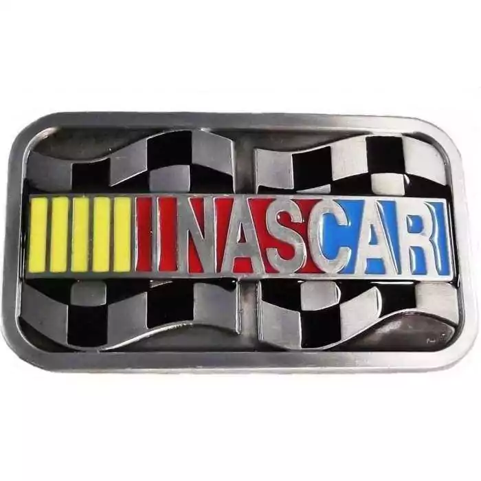 boucle de ceinture nascar drapeau a damier fan voiture de courses