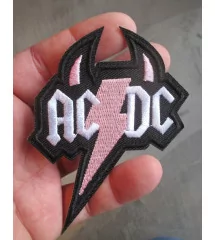 Ecusson brodé AC/DC patch thermocollant hard rock music 10,5 cm -  Thermocollant - Creavea