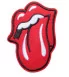 patch stones bouche langue rouge logo groupe 9x7cm hard rock roll ecusson thermocollant