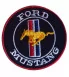 patch ford mustang rond ecusson thermocollant voiture