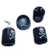 kit verre salle de bain crane fillette pirate rockabilly